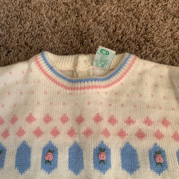 Palomino Knit Sweater Skirt Set Girls Sz.104 or 5-6 Vintage 80s-90s - Picture 4 of 14